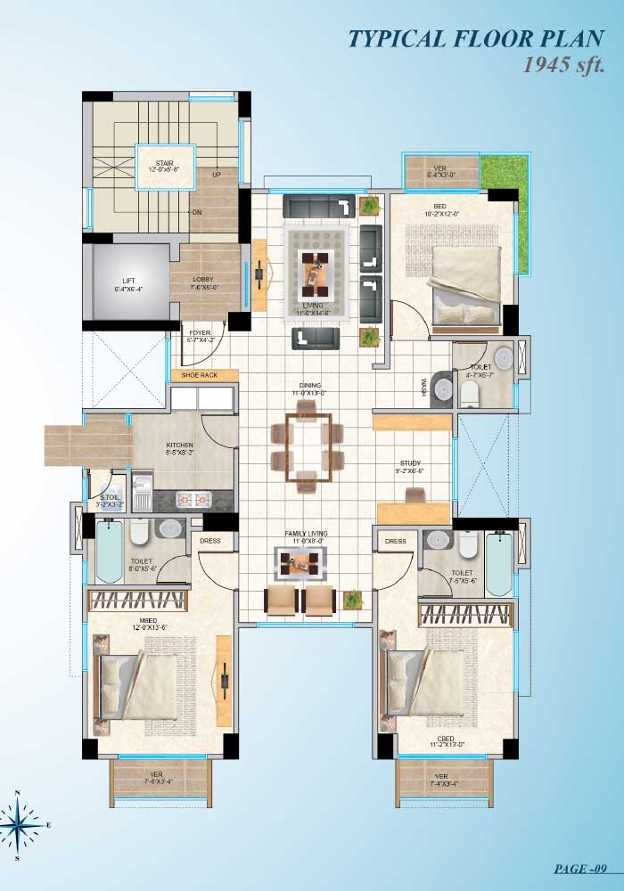 Assure Zaara Typical Floorplan