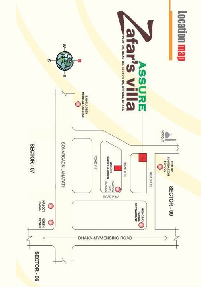 Assure Zafars Villa location