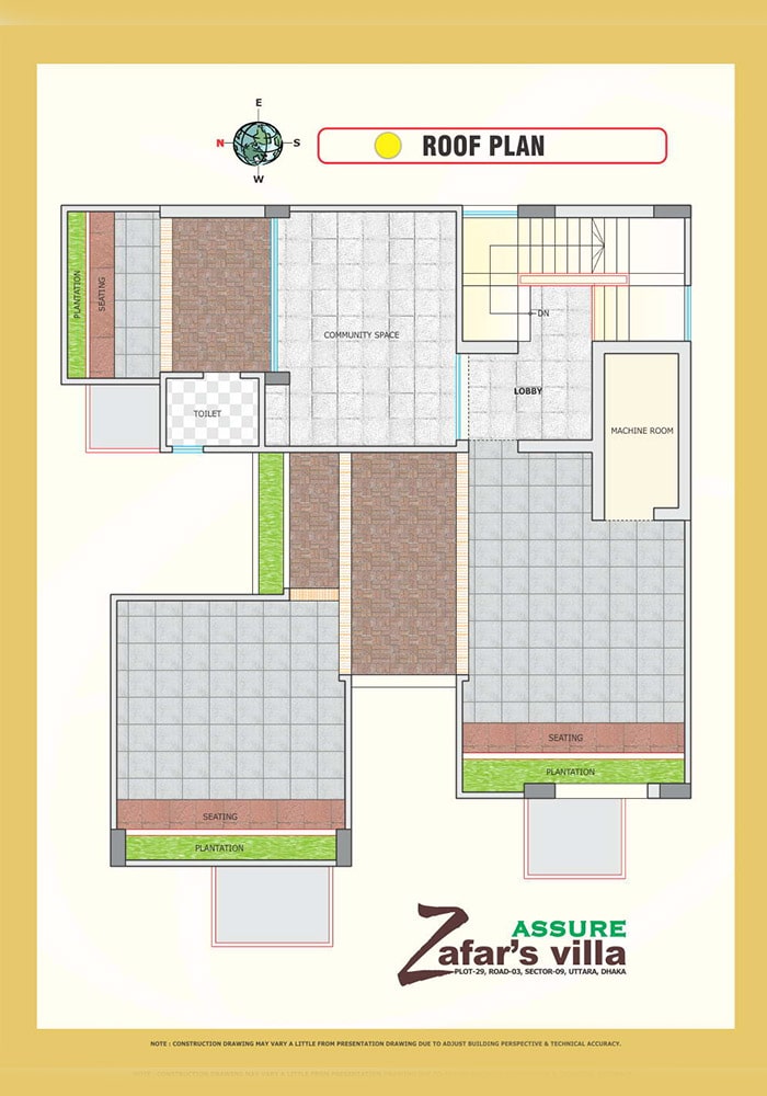 Assure Zafars Villa Roof Top Plan