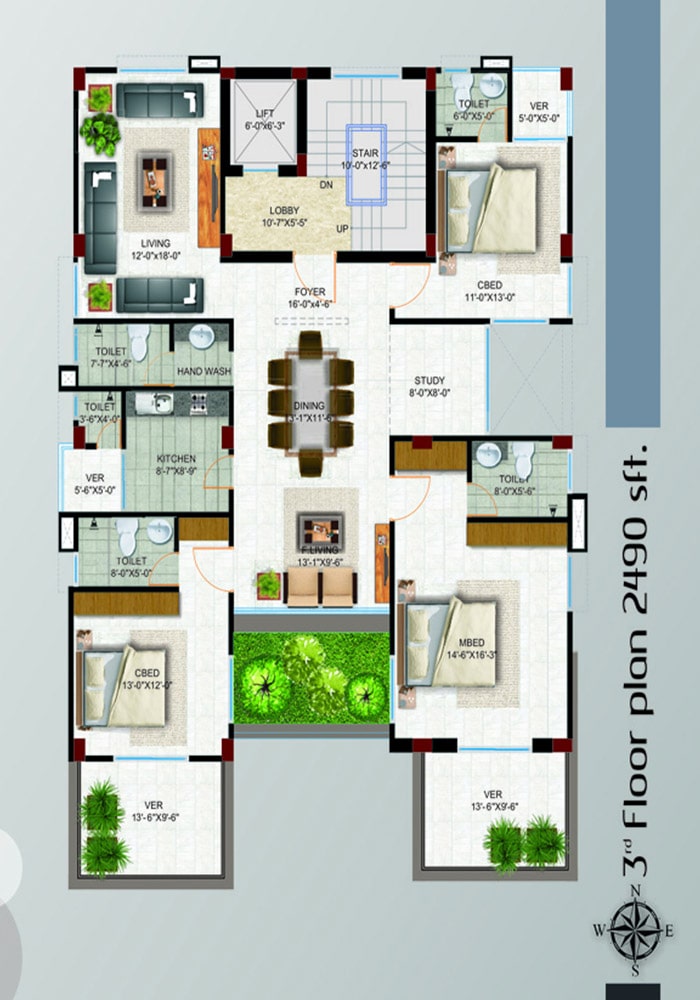 Firoza Assure Shoronika 3rd Floor Plan