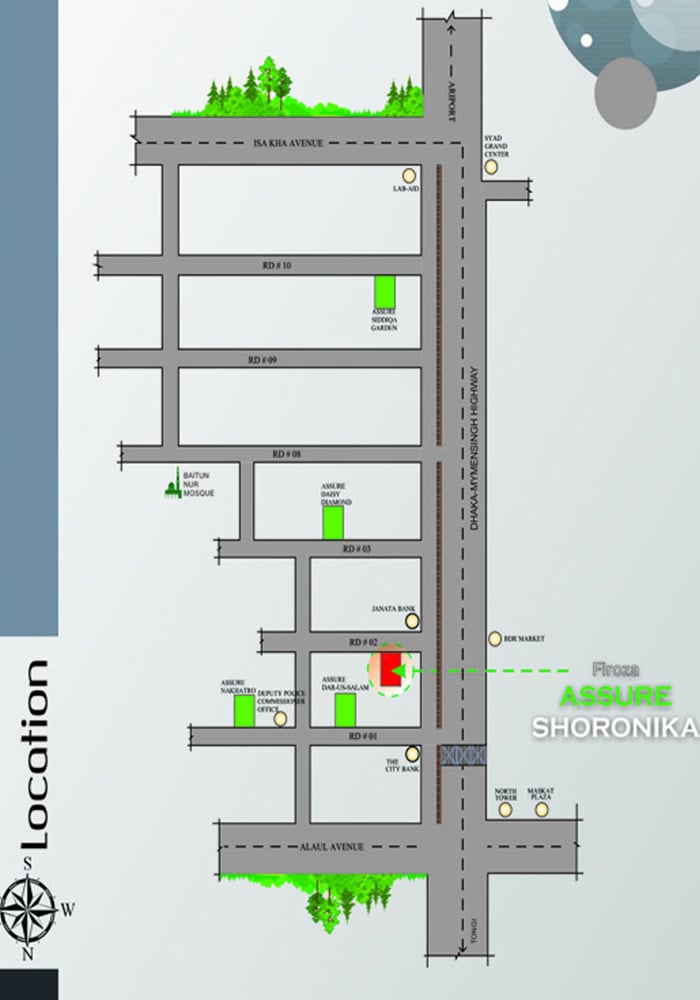 Firoza Assure Shoronika location