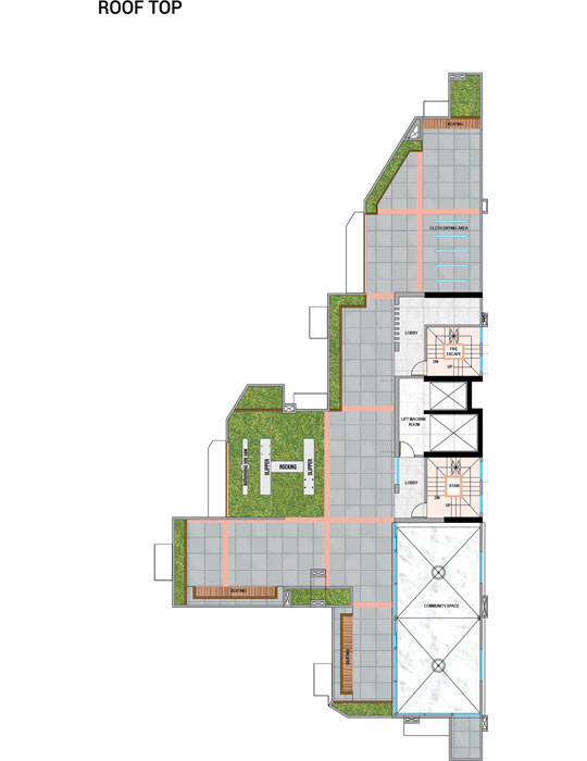 KTH Assure Height's Residential Roof Top Plan