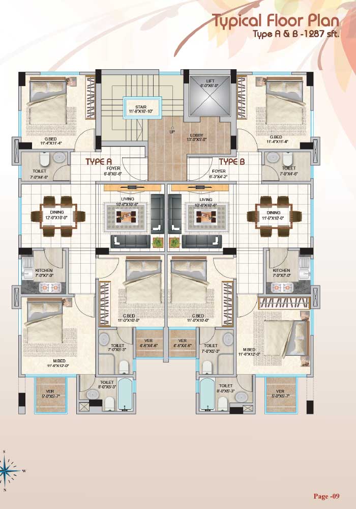Nargis Assure Flora Typical Floor Plan