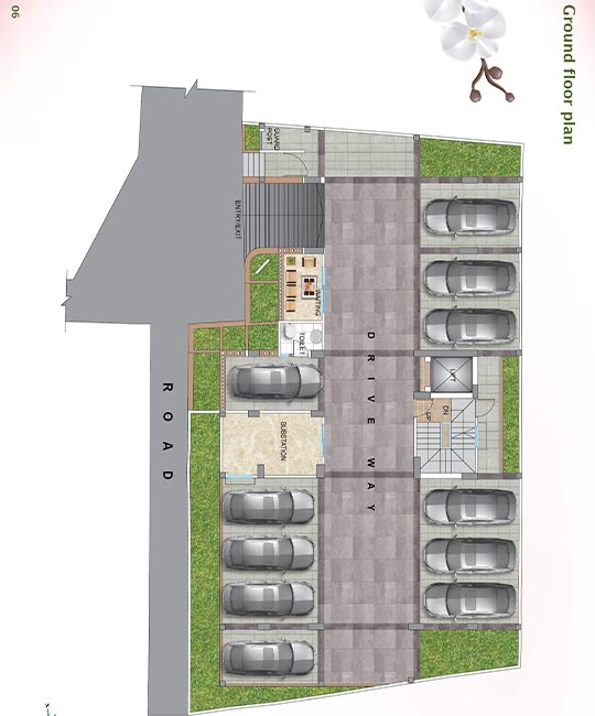 Nasifa Assure Orchid Ground Floor Plan