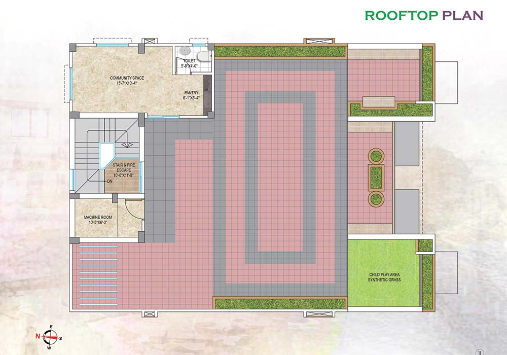 Assure Swapno Nibash Rooftop Floor Plan