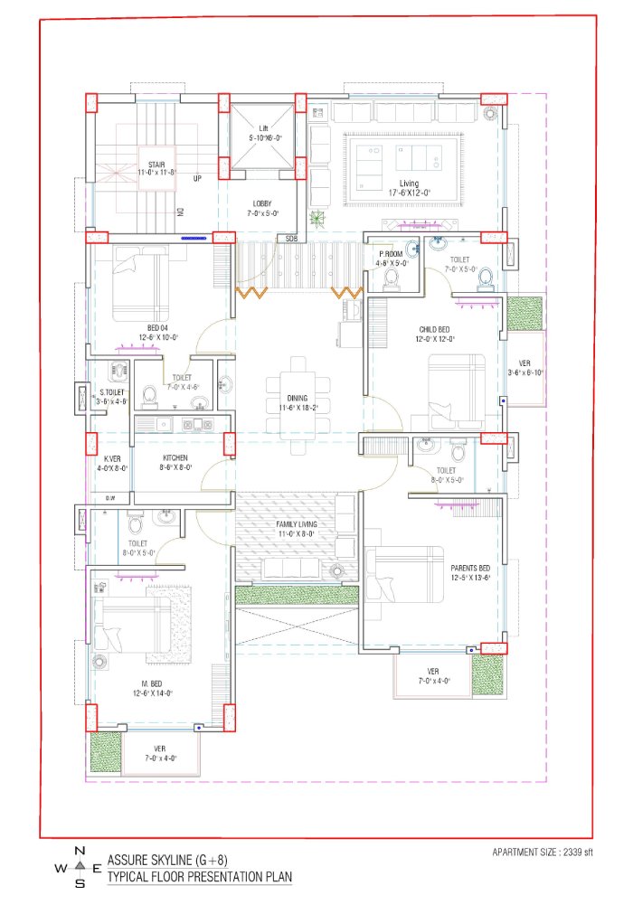 Roquia Assure Skyline Typical Floor Plan