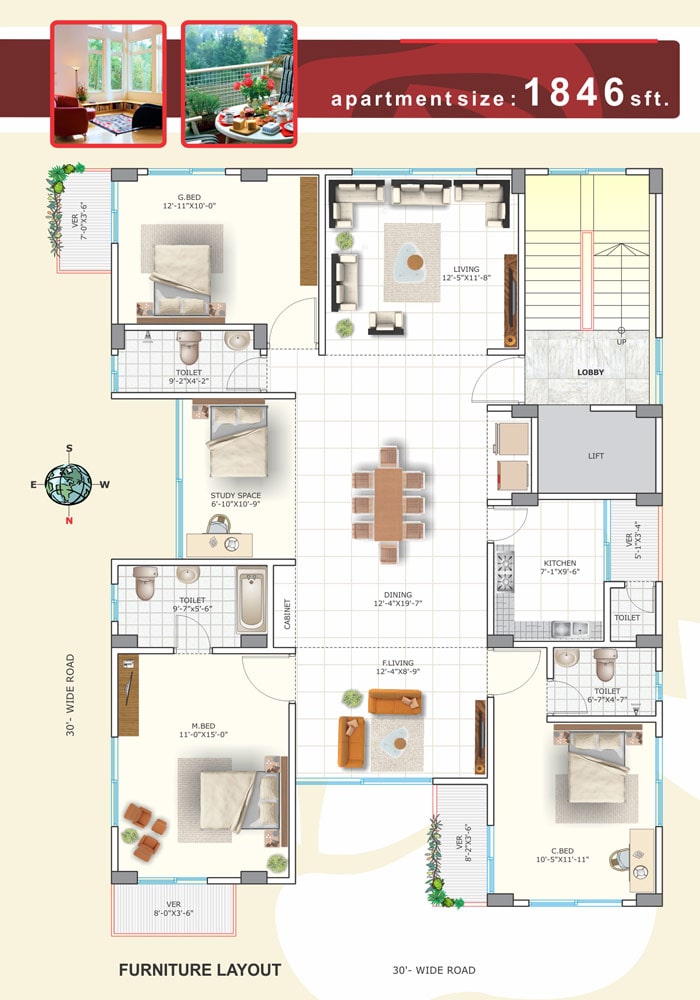 Rose De Rowshan Furniture Layout