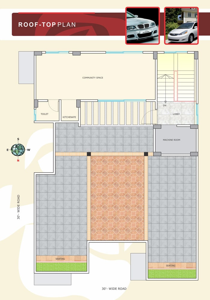 Rose De Rowshan Roof Top Plan